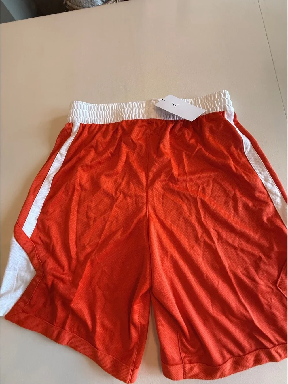 Jordan Men's Training Shorts Size M Orange with White Accents